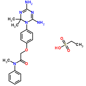 2-[4-(4,6-Diamino-2,2-dimethyl-1,3,5-triazin-1-yl)phenoxy]-n-methyl-n-phenyl-acetamide Structure,50510-23-1Structure