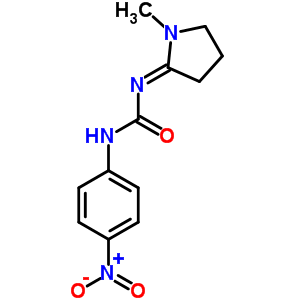 1-(1-Methylpyrrolidin-2-ylidene)-3-(p-nitrophenyl)urea Structure,50529-02-7Structure