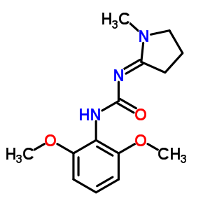 1-(2,6-Dimethoxyphenyl)-3-(1-methylpyrrolidin-2-ylidene)urea Structure,50529-09-4Structure