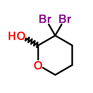 2H-pyran-2-ol,3,3-dibromotetrahydro- Structure,50545-06-7Structure