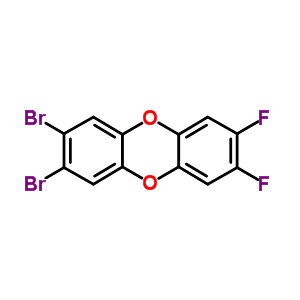 2,3-Dibromo-7,8-difluorodibenzo-p-dioxin Structure,50585-43-8Structure