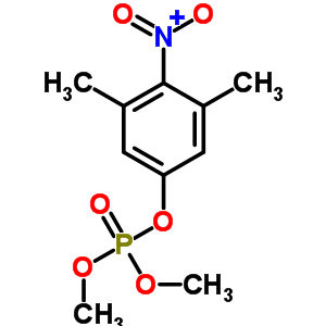 Phosphoric acid 3,5-dimethyl-4-nitrophenyldimethyl ester Structure,50590-06-2Structure