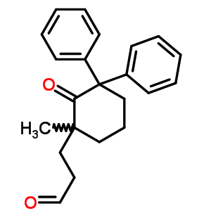 1-Methyl-2-oxo-6,6-diphenylcyclohexanepropanal Structure,50592-56-8Structure