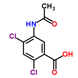 5-(Acetylamino)-2,4-dichlorobenzoic acid Structure,50602-49-8Structure