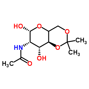 2-Acetamido-2-deoxy-4,6-o-isopropylidene-d-glucopyranose Structure,50605-09-9Structure