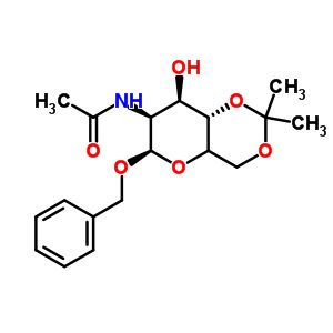 Benzyl 2-acetamido-2-deoxy-4,6-o-isopropylidene-b-d-glucopyranoside Structure,50605-12-4Structure