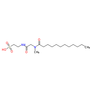 2-[[2-(Dodecanoyl-methyl-amino)acetyl ]amino]ethanesulfonic acid Structure,50613-54-2Structure