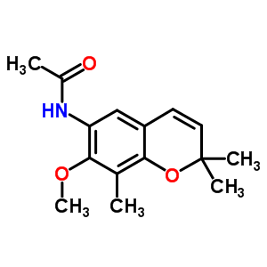 N-(7-methoxy-2,2,8-trimethyl-chromen-6-yl)acetamide Structure,50637-47-3Structure