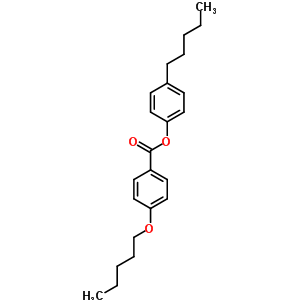 4-(Pentyloxy)benzoic acid 4-pentylphenyl ester Structure,50649-49-5Structure