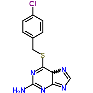 6-[(4-Chlorophenyl)methylsulfanyl]-5h-purin-2-amine Structure,5069-76-1Structure