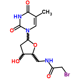 5’-Bromoacetamido-5’-deoxythymidine Structure,50700-63-5Structure