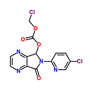 7-Chloromethyloxy-carbonyloxy-6-(5-chloropyridin-2-yl)-6,7-dihydro-5h-pyrrolo[3,4-b]pyrazin-5-one Structure,508169-18-4Structure