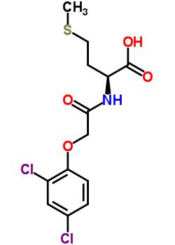 (S)-2-[[(2,4-二氯苯氧基)乙?；鵠氨基]-4-(甲基硫代)丁酸結(jié)構(gòu)式_50834-39-4結(jié)構(gòu)式