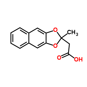 2-Methylnaphtho[2,3-d]-1,3-dioxole-2-acetic acid Structure,50835-99-9Structure