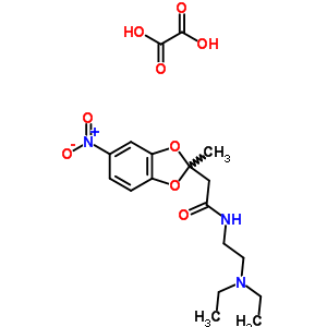 N-(2-diethylaminoethyl)-2-methyl-5-nitro-1,3-benzodioxole-2-acetamide Structure,50836-11-8Structure