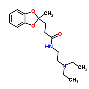 N-(2-diethylaminoethyl)-2-methyl-1,3-benzodioxole-2-propionamide Structure,50836-28-7Structure