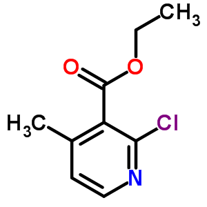 2-Chloro-4-methyl-nicotinic acid ethyl ester Structure,50840-02-3Structure