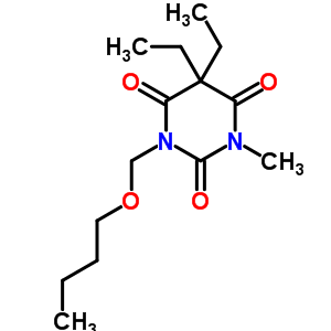 1-(Butoxymethyl)-5,5-diethyl-3-methyl-1,3-diazinane-2,4,6-trione Structure,50884-86-1Structure