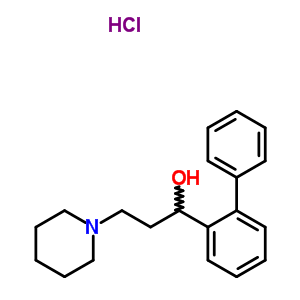 Alpha-(2-biphenylyl)-1-piperidinepropanol hydrochloride Structure,50910-14-0Structure