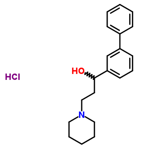 Alpha-(3-biphenylyl)-1-piperidinepropanol hydrochloride Structure,50910-15-1Structure