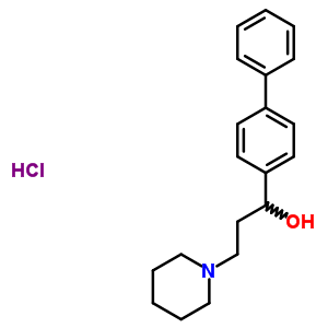 Alpha-(4-biphenylyl)-1-piperidinepropanol hydrochloride Structure,50910-16-2Structure