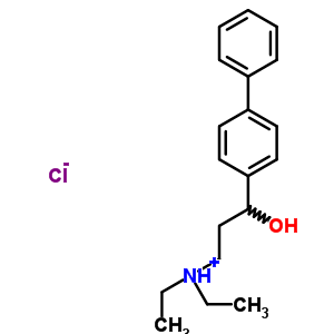 Alpha-(2-(diethylamino)ethyl)-4-biphenylmethanol hydrochloride Structure,50910-18-4Structure