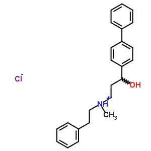 Alpha-(2-(methylphenethylamino)ethyl)-4-biphenylmethanol hydrochloride Structure,50910-19-5Structure