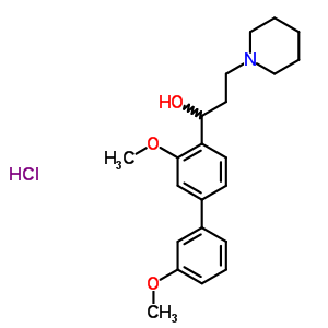 Alpha-(3,3’-dimethoxy-4-biphenylyl)-1-piperidinepropanol hydrochloride Structure,50910-22-0Structure