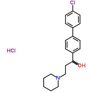 Alpha-(4’-chloro-4-biphenylyl)-1-piperidinepropanol hydrochloride Structure,50910-24-2Structure