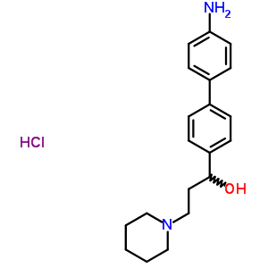 Alpha-(4’-amino-4-biphenylyl)-1-piperidinepropanol hydrochloride Structure,50910-32-2Structure