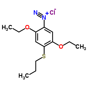 2,5-Diethoxy-4-(propylthio)benzenediazonium chloride Structure,50978-50-2Structure