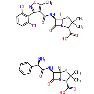 Ampicillin-dicloxacillin mixture Structure,51004-51-4Structure