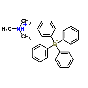 三甲基銨四苯基硼酸鹽結(jié)構(gòu)式_51016-92-3結(jié)構(gòu)式