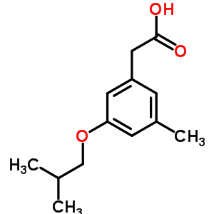 5-Isobutoxy-3-methylbenzeneacetic acid Structure,51028-86-5Structure