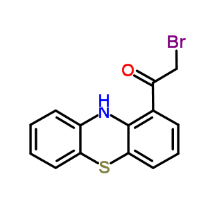 2-溴-1-(10H-吩噻嗪-1-基)-乙酮結(jié)構(gòu)式_51043-53-9結(jié)構(gòu)式