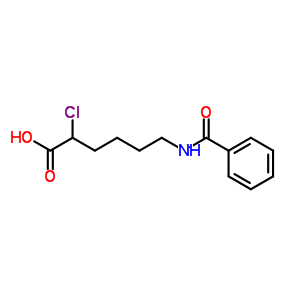 6-Benzamido-2-chlorohexanoic acid Structure,5107-15-3Structure