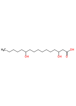 3,11-Dihydroxyhexadecanoic acid Structure,51076-14-3Structure