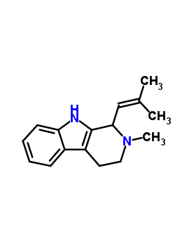 2,3,4,9-Tetrahydro-2-methyl-1-(2-methyl-1-propenyl)-1h-pyrido[3,4-b]indole Structure,51076-19-8Structure