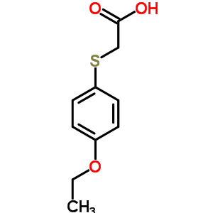 (4-乙氧基苯基)硫代]乙酸結(jié)構(gòu)式_51094-45-2結(jié)構(gòu)式