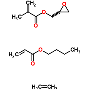 2-Methyl-2-propenoic acid 2-oxiranylmethyl ester polymer with butyl 2-propenoate and ethene Structure,51109-15-0Structure