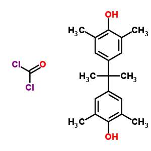 Carbonic dichloride, polymer with 4,4-(1-methylethylidene)bis(2,6-dimethylphenol) Structure,51137-43-0Structure