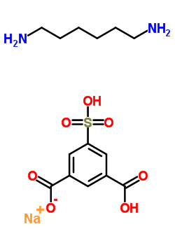 5-磺基-1,3-苯二甲酸單鈉鹽與 1,6-己烷二胺(1:1)化合物結(jié)構(gòu)式_51178-75-7結(jié)構(gòu)式