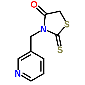 3-(Pyridin-3-ylmethyl)-2-sulfanylidene-thiazolidin-4-one Structure,51216-58-1Structure