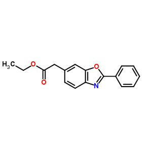 2-Phenyl-6-benzoxazoleacetic acid ethyl ester Structure,51234-52-7Structure