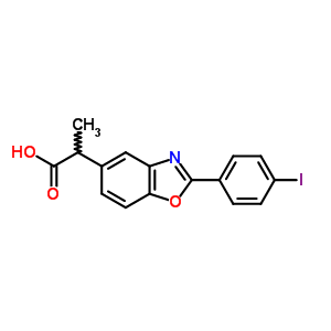 2-(4-Iodophenyl)-α-methyl-5-benzoxazoleacetic acid Structure,51234-74-3Structure