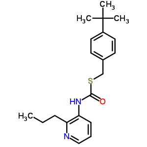 S-((4-(1,1-dimethylethyl)phenyl)methyl) o-propyl 3-pyridinylcarbonimidothioate Structure,51308-62-4Structure