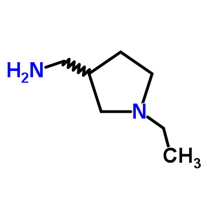 (1-乙基-3-吡咯烷)甲胺結(jié)構(gòu)式_51388-01-3結(jié)構(gòu)式