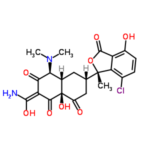 Isochlortetracycline hydrochloride Structure,514-53-4Structure