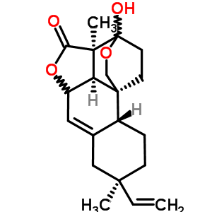 (3S)-8alpha-乙烯基-3a,5abeta,7,8,9,10,10aalpha,10cbeta-八氫-3alpha-羥基-3abeta,8-二甲基-4H-3,10bbeta-乙橋-1H,3H-苯并[h]呋喃并[4,3,2-de]-2-苯并吡喃-4-酮結(jié)構(gòu)式_51415-08-8結(jié)構(gòu)式