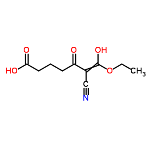 6-Cyano-7-ethoxy-7-hydroxy-5-oxo-hept-6-enoic acid Structure,51453-81-7Structure